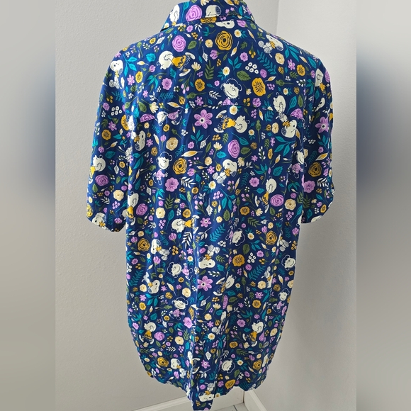 Men's Peanuts Short Sleeves Woven Shirt Size XL - Picture 7 of 14